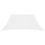 vidaXL Zonnezeil trapezium 3/5x4 m oxford stof wit, Tuin en Terras, Verzenden, Nieuw