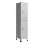 [en.casa] Lockerkast Joroinen 180x38x45 cm staal met 2 deure, Verzenden, Nieuw