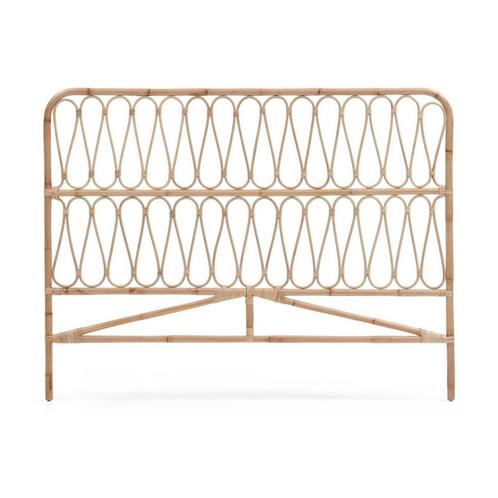 *WOONWINKEL* Kave Home Caterina Rotan Hoofdbord Naturel 150, Huis en Inrichting, Slaapkamer | Bedden, Bruin, Nieuw, Verzenden