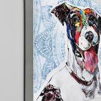 Handgeschilderd schilderij - hond, Huis en Inrichting, Woonaccessoires | Overige, Nieuw, Verzenden