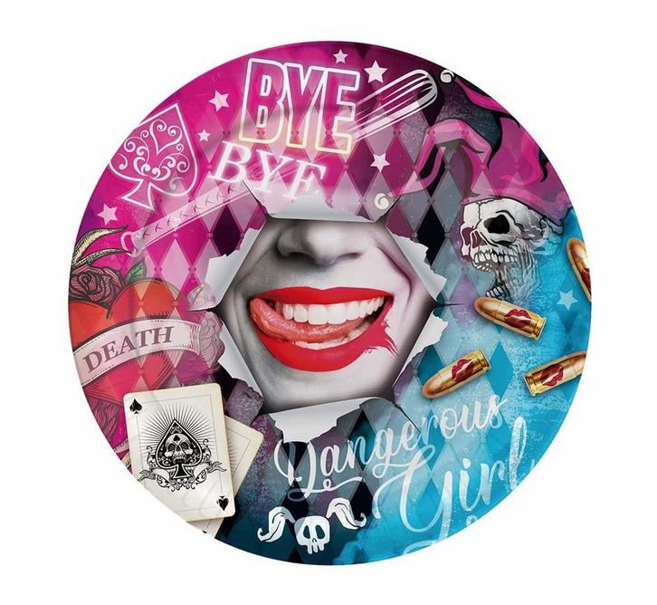 Borden Suicide Squad 23cm 6st, Hobby en Vrije tijd, Feestartikelen, Nieuw, Verzenden