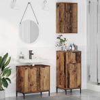 vidaXL Badkamermeubelset 3 pcs Oud hout 39.5 x 36 x 88 cm, Huis en Inrichting, Badkamer | Badkamermeubels, Verzenden, Nieuw
