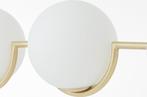 Brilliant Glint hanglamp 4-vlammig hout/messing glas/metaal, Huis en Inrichting, Woonaccessoires | Overige, Verzenden, Nieuw