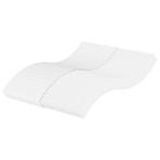 vidaXL Schuimmatras hardheid H2 H3 140x220 cm wit, Huis en Inrichting, Slaapkamer | Matrassen en Bedbodems, Verzenden, Nieuw