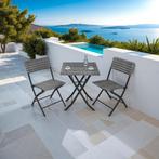 Wicker balkonset Trevi - grijs, Tuin en Terras, Tuinsets en Loungesets, Verzenden, Nieuw