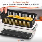 Lekro Groentesnijder met Glazen Ovenschaal - Mandoline, Huis en Inrichting, Ophalen of Verzenden, Nieuw