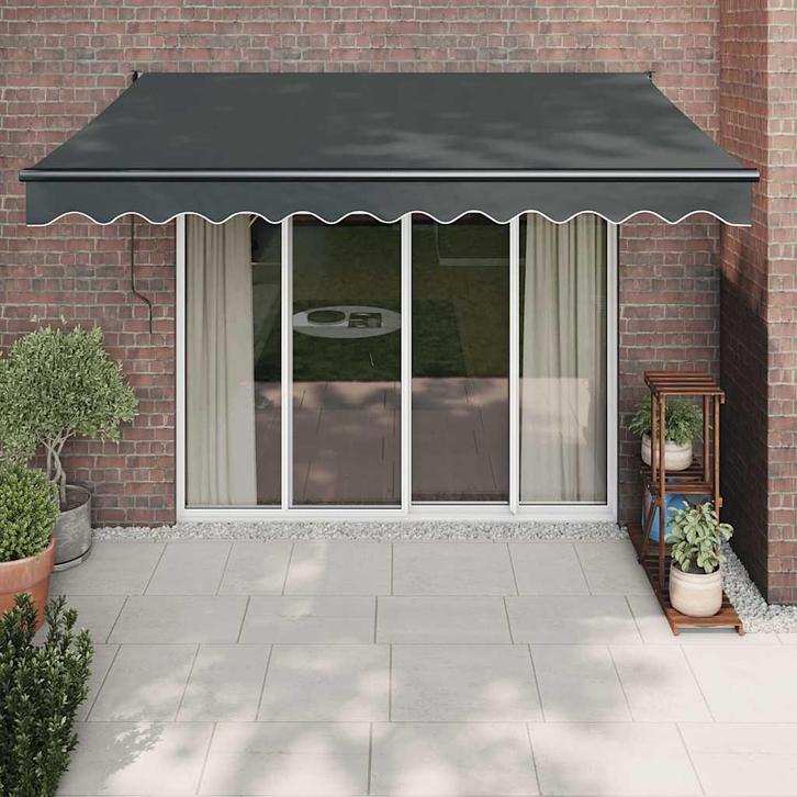 vidaXL Luifel elektrisch uitschuifbaar 3,5x2,5 m, Tuin en Terras, Zonneschermen, Nieuw, Verzenden