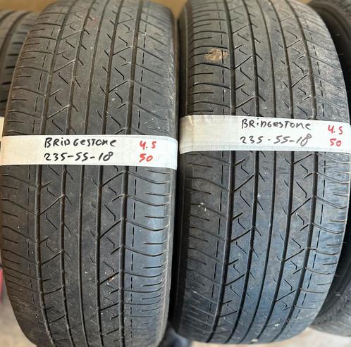 2x235-55-18 Bridgestone zomer 4.5mm €50 per band 235 55 18, Auto-onderdelen, Banden en Velgen, 18 inch, Zomerbanden, 235 mm, Personenwagen