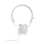 Nedis on-ear stereo hoofdtelefoon / wit - 1,2, Nieuw, Ophalen of Verzenden