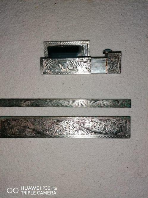 Vintage Toiletset (2) - altro - Turkoois - Zilveren setje, Antiek en Kunst, Antiek | Goud en Zilver
