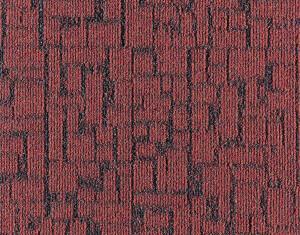 Litho Gradient Rood - Restpartij - 15 m², Huis en Inrichting, Stoffering | Vloerbedekking, Tapijttegels, Rood, Nieuw, Ophalen of Verzenden