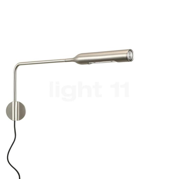 Lumina Flo Wandlamp LED, nikkel geborsteld - 2.700 K - incl., Huis en Inrichting, Lampen | Wandlampen, Nieuw, Verzenden