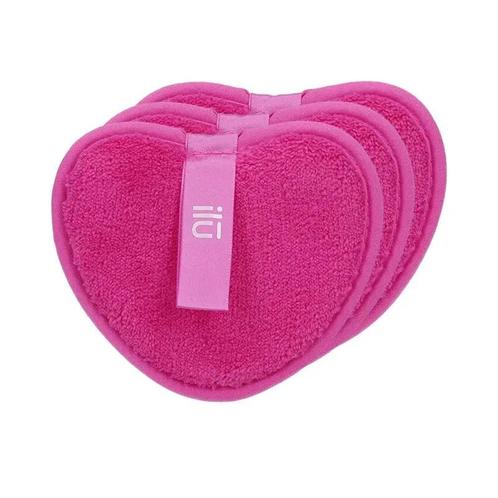 ILU Make up Remover Dics Pink Heart - 3 stuks, Sieraden, Tassen en Uiterlijk, Uiterlijk | Cosmetica en Make-up, Ophalen of Verzenden