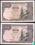 Spanje 5000 Pesetas - 1976, Postzegels en Munten, Bankbiljetten | Europa | Niet-Eurobiljetten, Verzenden, Los biljet