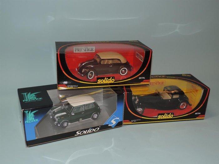 Solido 1:18 - Modelauto (3) - Bugatti Royale; Mini Cooper;, Hobby en Vrije tijd, Modelauto's | 1:5 tot 1:12