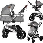 Ding Marly Grey/Silver 3-in-1 Combi Kinderwagen incl.