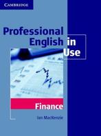 9780521616270 | Professional English in Use: Finance book..., Boeken, Verzenden, Nieuw