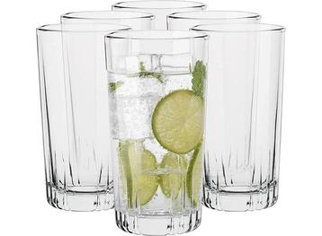 Longdrink glazen - Set van 6 - 385 ML beschikbaar voor biedingen