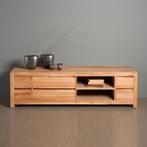 *WOONWINKEL* Tower Living Corona Hoog Tv-meubel Teak - 6 Lad, Huis en Inrichting, Kasten | Televisiemeubels, Verzenden, Nieuw