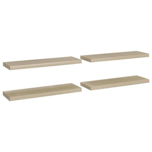 Wandschappen Eiken - 4 stuks | Retourdeal | 46% Korting!, Huis en Inrichting, Woonaccessoires | Wandplanken en Boekenplanken, Nieuw