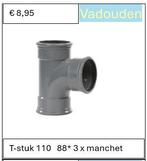 PVC MANCHET T-STUK 90*, Ophalen of Verzenden, Nieuw