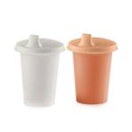 Tupperware 2 Oefenbekers OranjeWit, Huis en Inrichting, Keuken | Tupperware, Ophalen of Verzenden, Nieuw, Oranje