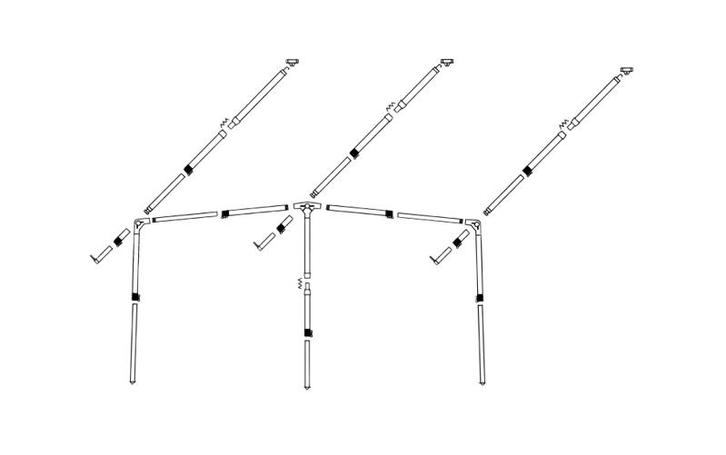 Dorema Frame FTP Fiber diepte 240/270/300, Caravans en Kamperen, Kampeeraccessoires