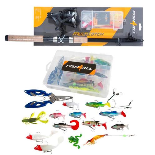 Fish4All Multi-Catch Combo Complete Hengelset 2.70m, Watersport en Boten, Hengelsport | Algemeen, Nieuw, Verzenden