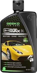 Gecko Gecko polijstmiddel 3 in 1 carnauba 500 ml, Verzenden