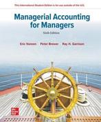 9781265118433 Managerial Accounting for Managers ISE, Verzenden, Nieuw, Eric Noreen