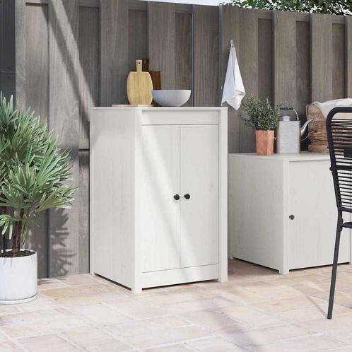 vidaXL Keukendeur met de deur Wit 50 x 9 x 82 cm Massief, Huis en Inrichting, Kasten | Overige, Nieuw, Verzenden