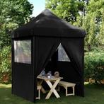 vidaXL Partytent inklapbaar pop-up met 4 zijwanden zwart, Verzenden, Nieuw, Partytent