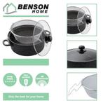 Benson Frituurpan met korf - Carbonstaal - Marmer coating..., Huis en Inrichting, Keuken | Keukenbenodigdheden, Ophalen of Verzenden