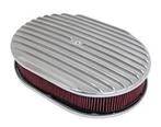 Aluminium 12 inch oval full finned air cleaner, Ophalen of Verzenden, Nieuw