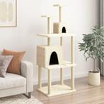 vidaXL Kattenmeubel met sisal krabpalen 167 cm crèmekleurig, Verzenden, Nieuw