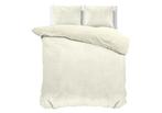 Sleeptime Velvet Uni Dekbedovertrek Creme - 200 x 200/220 +, Huis en Inrichting, Slaapkamer | Beddengoed, Nieuw