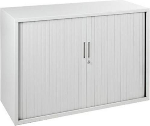 Roldeurkast – Dossierkast – Wit– Met slot - 80x120x45 cm, Huis en Inrichting, Kasten | Roldeurkasten en Archiefkasten, Met slot