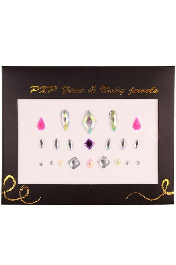 PXP Gezicht Sticker Face Jewels Model G, Hobby en Vrije tijd, Feestartikelen, Nieuw, Verzenden