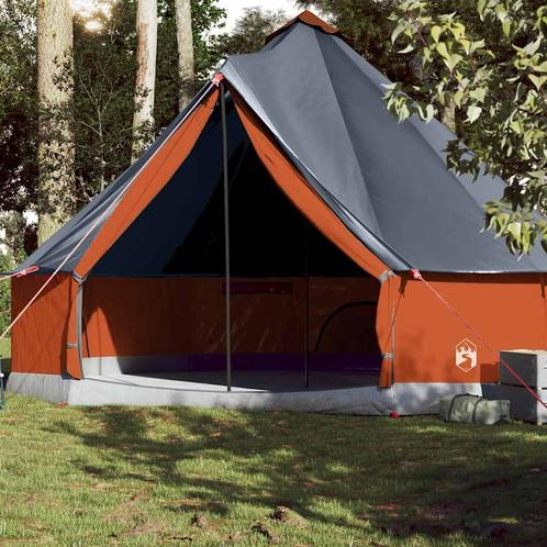 vidaXL Tipitent voor gezin 10-persoons waterdicht grijs en, Caravans en Kamperen, Tenten, Nieuw, tot en met 2, Verzenden