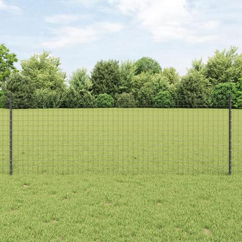 vidaXL Hekpalen - 5 Stuks U-Channel - Grijs - 80 cm - Staal, Tuin en Terras, Palen, Balken en Planken, Nieuw, Verzenden