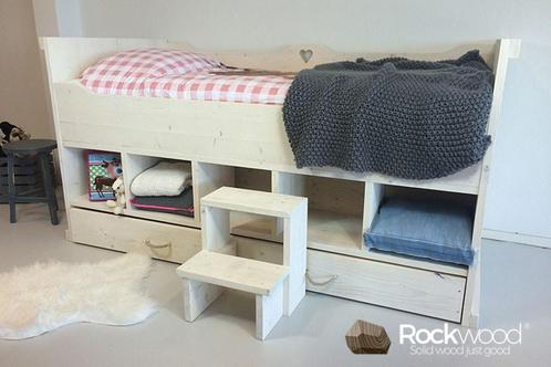 Rockwood® Kajuitbed Steigerhout Charlotte inclusief blik, Kinderen en Baby's, Kinderkamer | Bedden, Nieuw, Ophalen of Verzenden