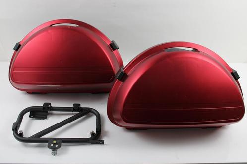 Zijkoffers | chopper m1p | mat rood |, Motoren, Accessoires | Koffers en Tassen, Gebruikt