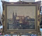 Georg Hambüchen (1901-1971) - Hafenstadt Amsterdam, Antiek en Kunst, Kunst | Schilderijen | Klassiek
