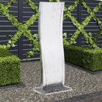 vidaXL Tuinfontein met pomp gebogen 130 cm roestvrij staal, Tuin en Terras, Waterpartijen en Fonteinen, Verzenden, Nieuw