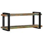 vidaXL Wandschap massief gerecycled hout meerkleurig, Huis en Inrichting, Woonaccessoires | Cd- en Dvd-rekken, Verzenden, Nieuw