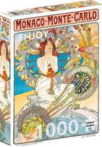 Monaco Monte Carlo - Alphonse Mucha Puzzel (1000 stukjes) |, Hobby en Vrije tijd, Denksport en Puzzels, Verzenden, Nieuw