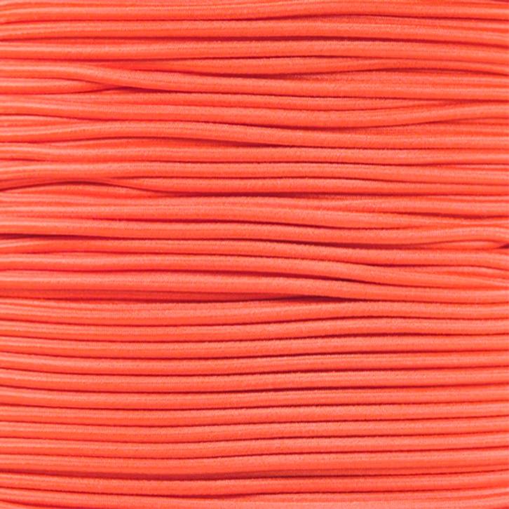 3mm Elastisch Touw - Neon oranje - 50 meter op rol, Hobby en Vrije tijd, Overige Hobby en Vrije tijd, Nieuw, Ophalen of Verzenden