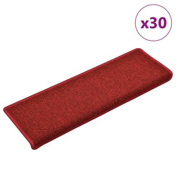 vidaXL Trapmatten 30 st 65x21x4 cm Bordeaux Rechthoekige beschikbaar voor biedingen