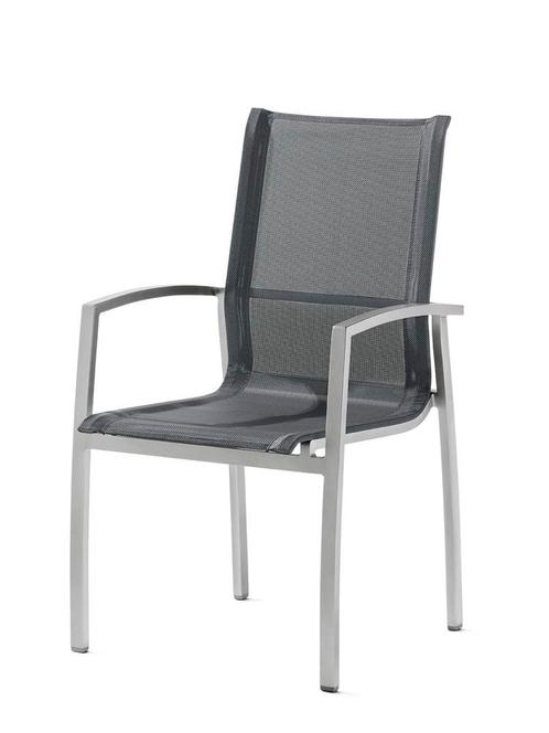 Sieger Tonga Stapelstoel Aluminium/Textilux -, Huis en Inrichting, Stoelen, Ophalen of Verzenden