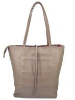 Taupe Vera Pelle leren shopper, Sieraden, Tassen en Uiterlijk, Tassen | Schoudertassen, Verzenden, Nieuw